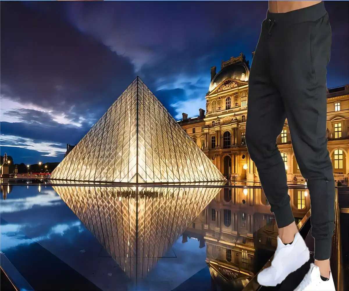 Nailongtu mens solid color breathable pants suitable for spring and summer mens casual elastic waistband casual pants Harajuku pants W250318
