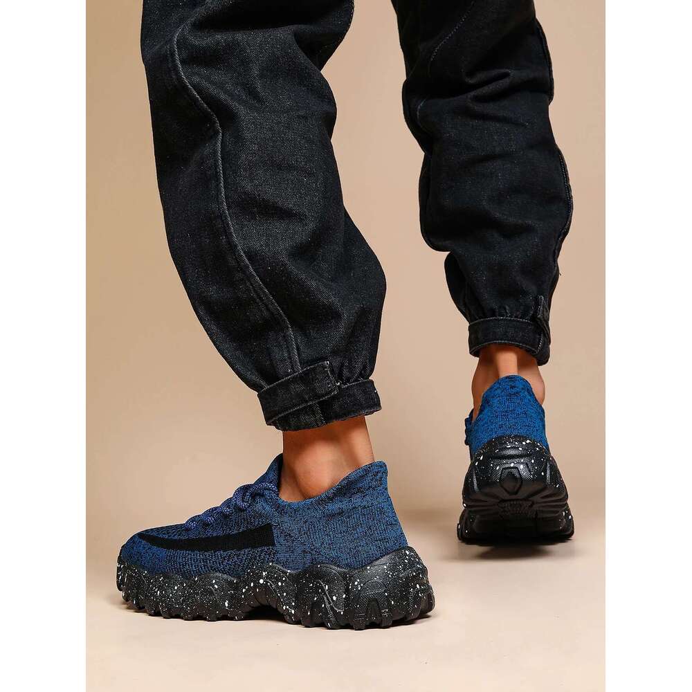Men's breathable running fly woven mesh elastic socks and shoes in summer