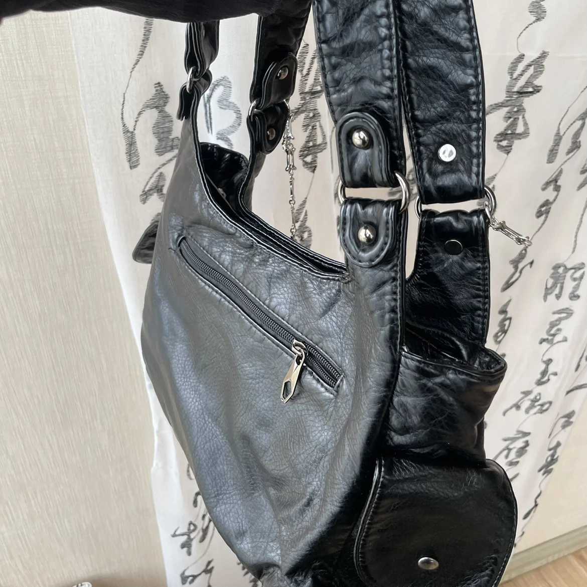 Y2K Gothic Lolita Punk Shoder Bags Harajuku Wen girl Large Capaci Versatile Handbags Underarm Bag Totes Fem Z250318