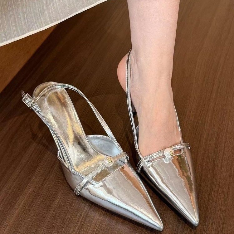 Free shipping high heels women sandals comfortable sexy daily black beige silver