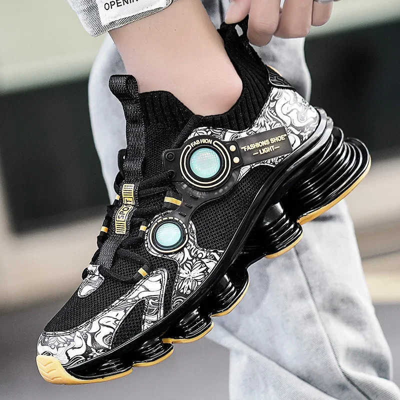 YRZL Men Sneakers Tenis Luxury Designer Shoes Mens High Quality Platform Sneakers Fi Blade Loafers Running Shoes for Men Z250318
