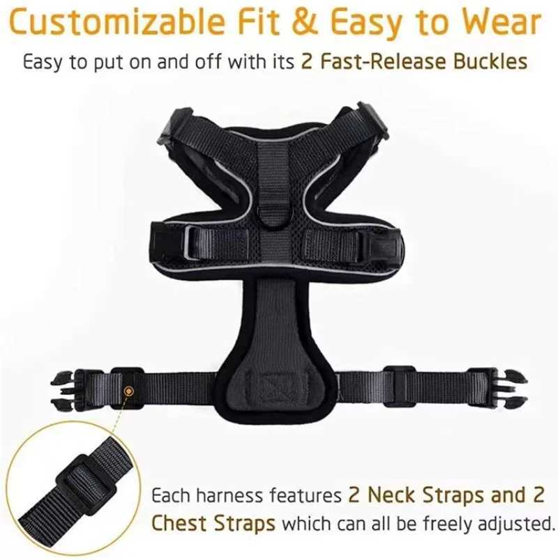 ZFUN cat harness and belt for walking leak proof soft adjustable vest harness for cats breathable reflective belt jacketT250318