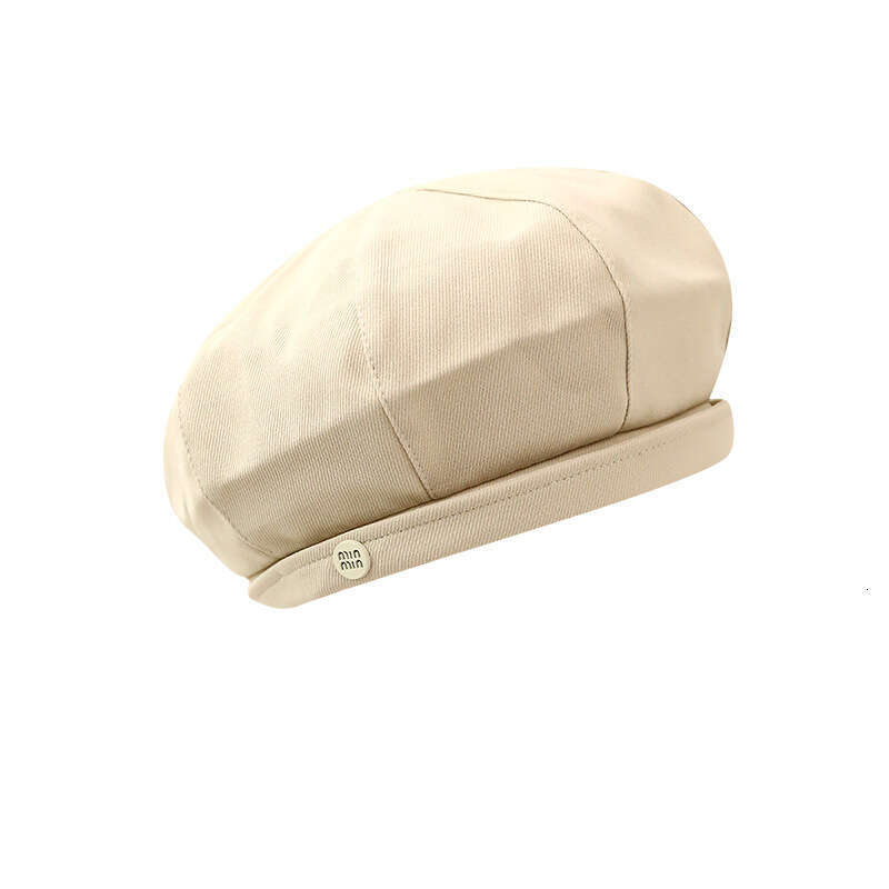 Beret Women's Spring and Autumn 2024 New Ins Painter Show Face Small Octagonal Hat Big Headcircumference