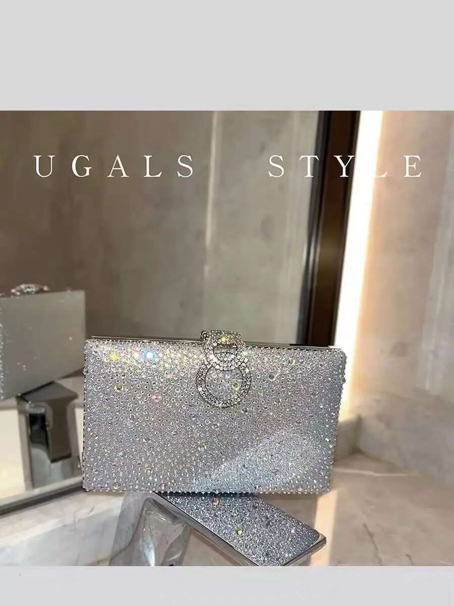 Bg Shiny Clutch Purse For Wedding Party Fashion Glitter Dia Evening Women Handbag Shoulder Crossbody Bag