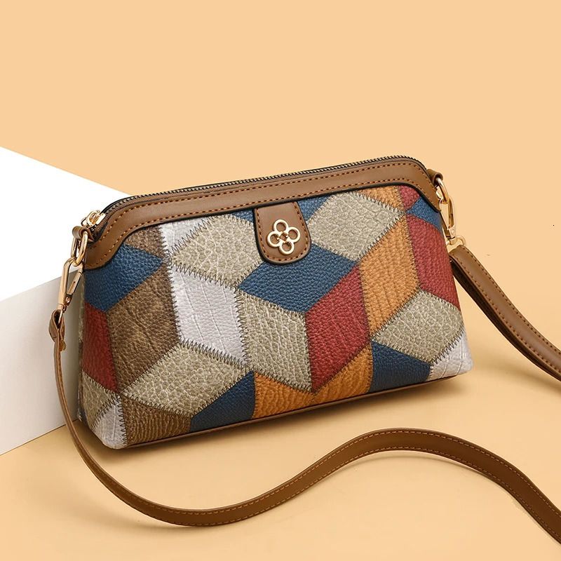 High Quality PU Leather Women Small Crossbody Shoulder Bags Luxury Handbag Lady Messenger Bag Simple Shell Phone Satchels R250318