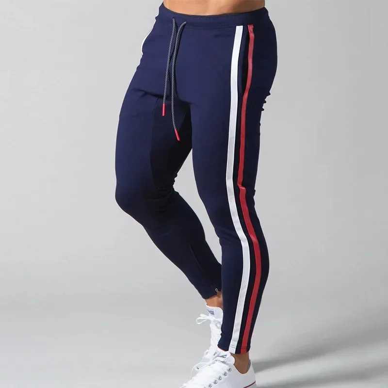 Joggers Men Striped Sweatpants Casual Long Pants Men Fitness Running Workout Track Trousers W250318