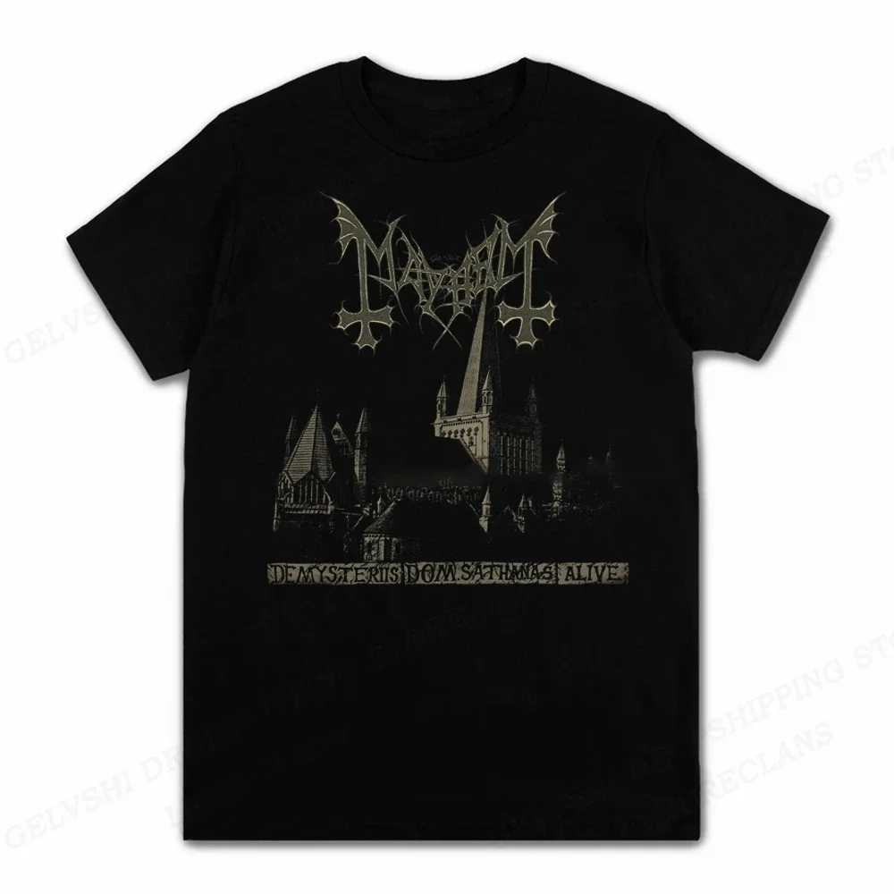 Rapper Mayhem Death T Shirt Men Fashion T-shirts Cotton Tshirt Kids Hip Hop Tops Tees Womens Tshirt Anime Rock Camisetas Boy TeesXJ250318
