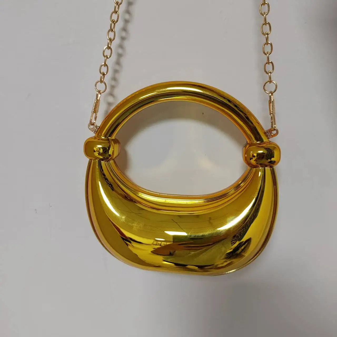 2025 Cute Mini Small Purse Jewelry Clutch Knot Metallic Hand Purse Funky Gold/Silver Mini Purse Bag R250318