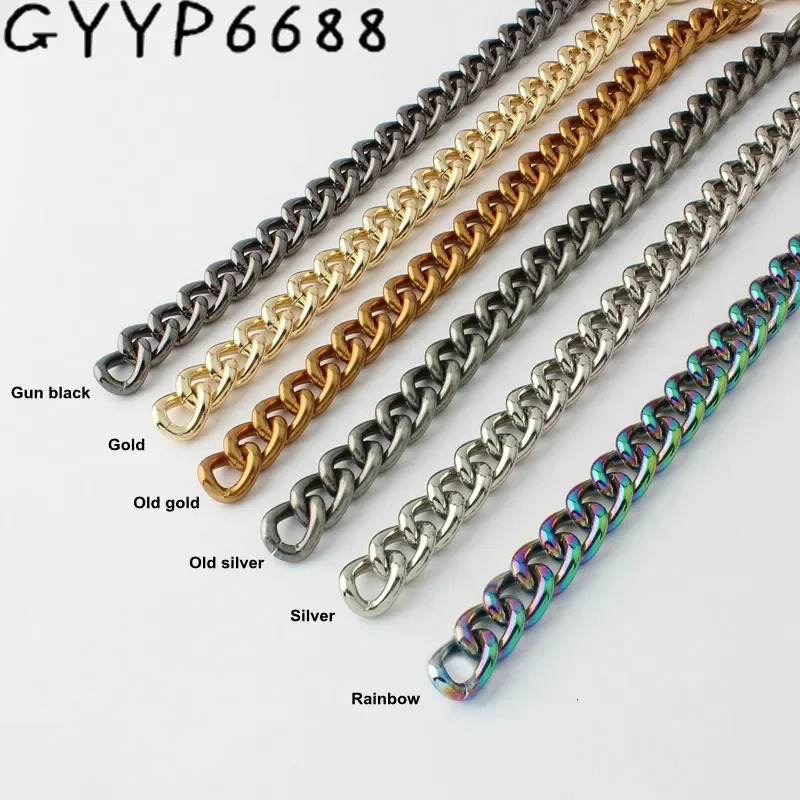 1Meter 11MM 13MM 17MM 22MM Aluminium Chain Light weight Chain For Handbag Purse Adjusted Strap Handbag Straps Bag Accessories 250318