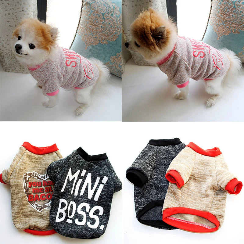 French Bulldog Dog Jacket Winter Clothing Print Hoodie Puppy Cat Sweater Pet Supplies 250318