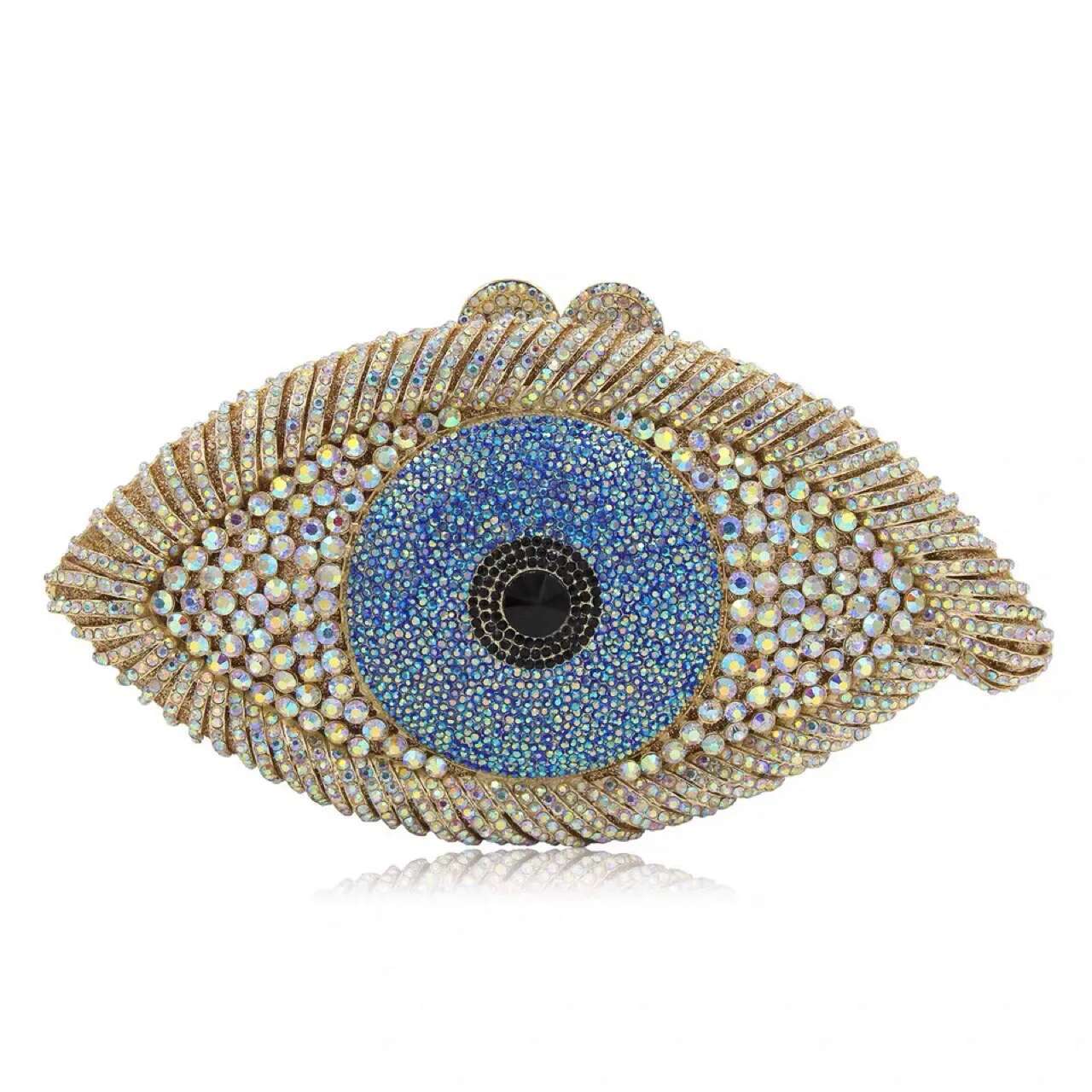 Lady Eye Rhies Day Clutches Dia Wedding Clutch Purse New Crystals Dinner Handbags Designer Party Minaudere Bags