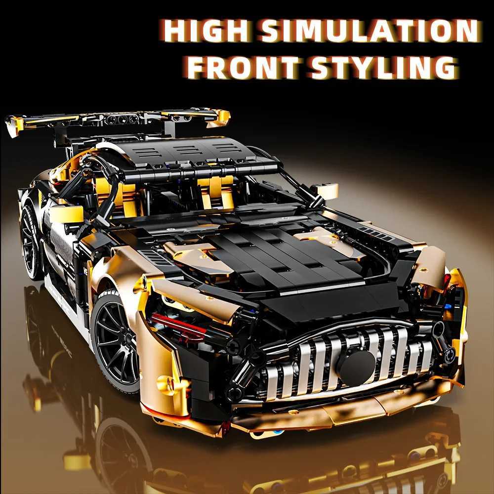 Mesiondy 1 14 MOC Building Kit Racing Model 1466Pcs Sports Car Building Blocks Toy Boy or Boy Birthday Adult Kit W250318