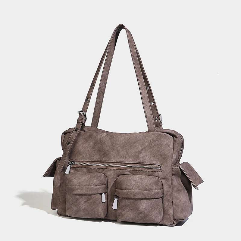 Moto & Biker Square Underarm Bags For Women Designer Handbags Purses 2025 New In Vintage Large Capacity Travel Shoulder