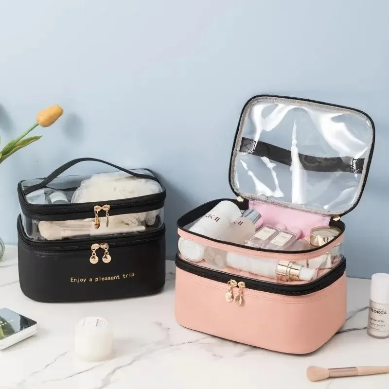 Rilibegan Portable Washing Bag Big Capacity Makeup Bags Waterproof Travel Storage Bag Travel Handbag Cosmetic Storage Bag 250314