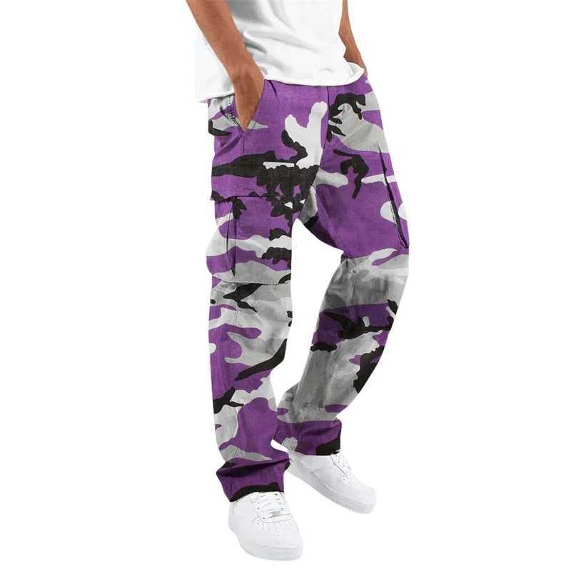 Spring and autumn mens Trouser outdoor jogging camouflage pants mens fast drying running multi pocket cargo pants cool womens woolen pants W250318