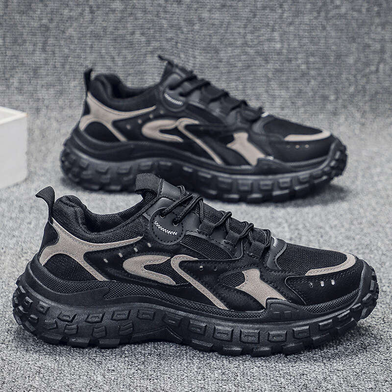 Sports dad spring autumn new breathable mesh men's construction site work anti slip and wear-resistant labor protection shoes