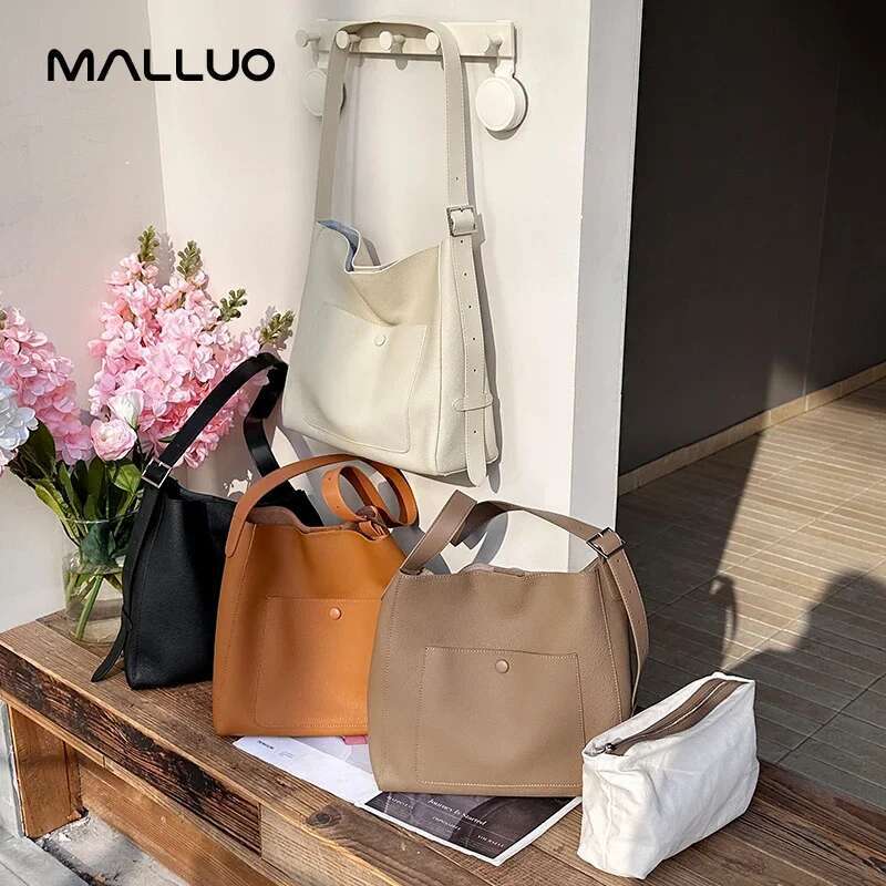 Women's Cowhide Genuine Leather Shoulder Bags Female Fashion Designer Crossbody Bag Ladies Minimalist Handbag For Work