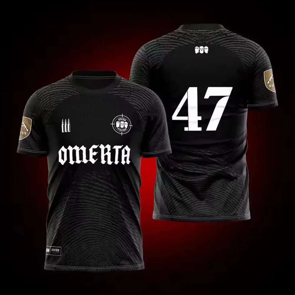 Omerta 47 Boxing Fans Summer 3D Printed Outdoor Sportswear Men's Breathable Shirt Round Neck Short Sleeve T-shirt Clothing