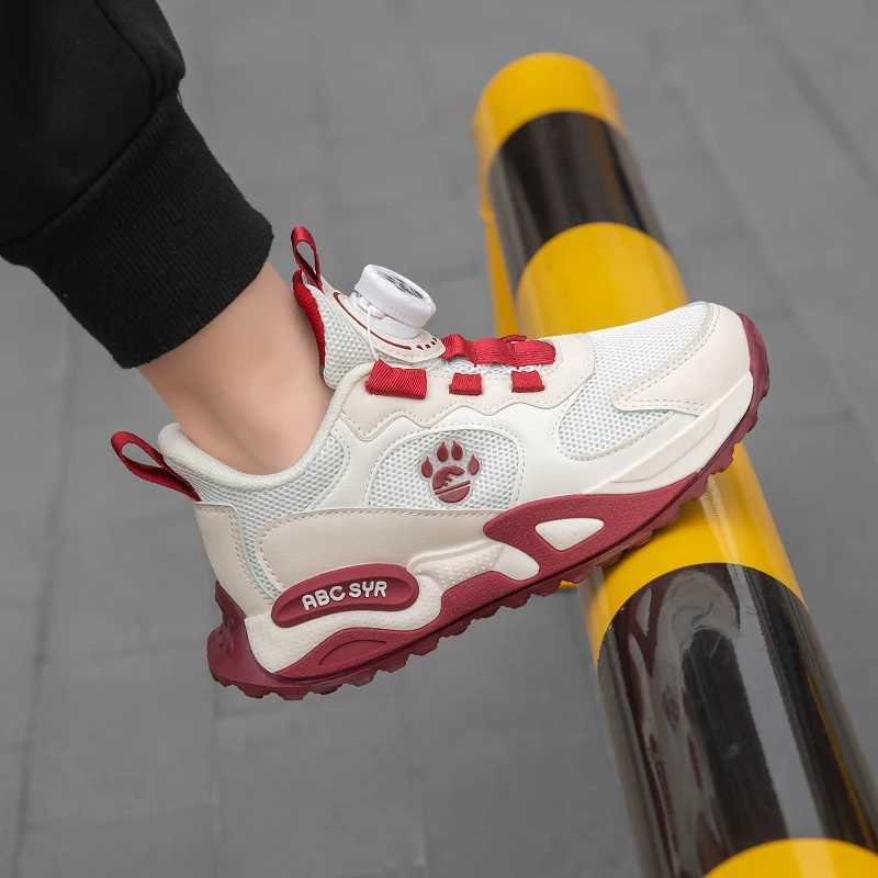 Childrens Casual Shoes For Boys Breathable Sneaker Girls Fashion Air Mesh Kids Students School Running Sports ShoesXJ250318