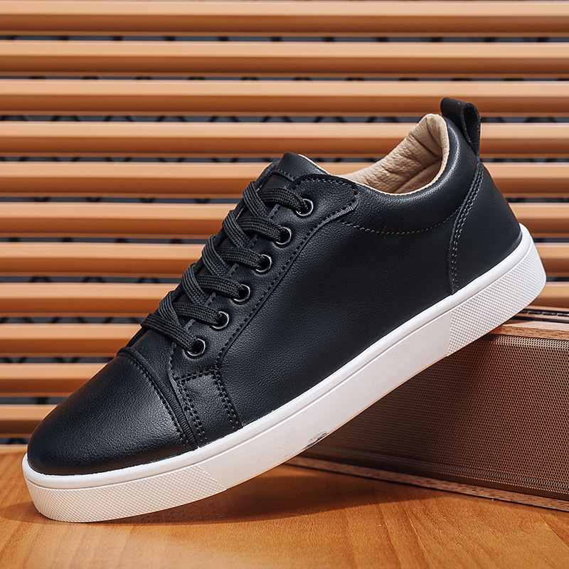 Spring and autumn sports shoes men's shoes new white casual fashion small white shoes Korean version of black board shoes