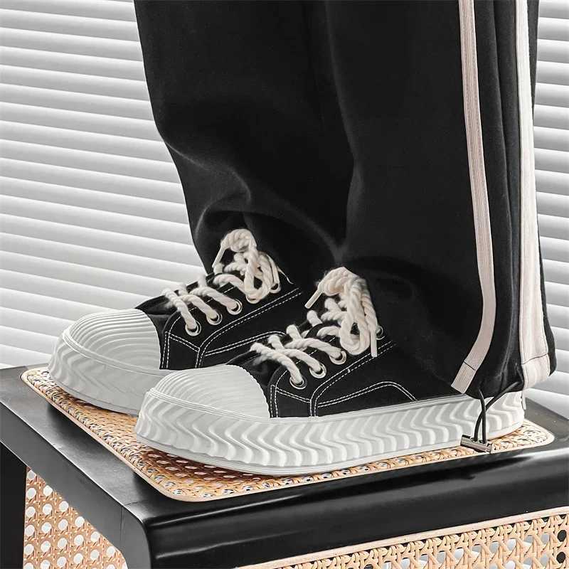 Mens Shoes Sneakers Summer Girl Canvas Shoes 2024 Breathable Thin Secti Thick Bott Casual Sneakers More Versatile Y250318