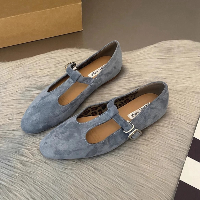 SUOJIALUN Autumn Women Flat Shoes Fashion Round Toe Slip On Ladies Elegant Mary Jane Shoes Soft Flat Heel Outdoor Dress Ballerin 250318