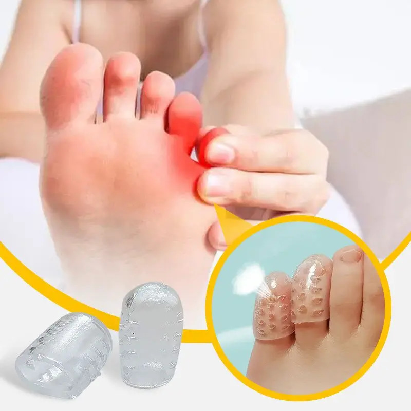 Silicone Toe Protector Soft Breathable Tube Corns Blisters Gel Little Separators Foot Care Tool 250318
