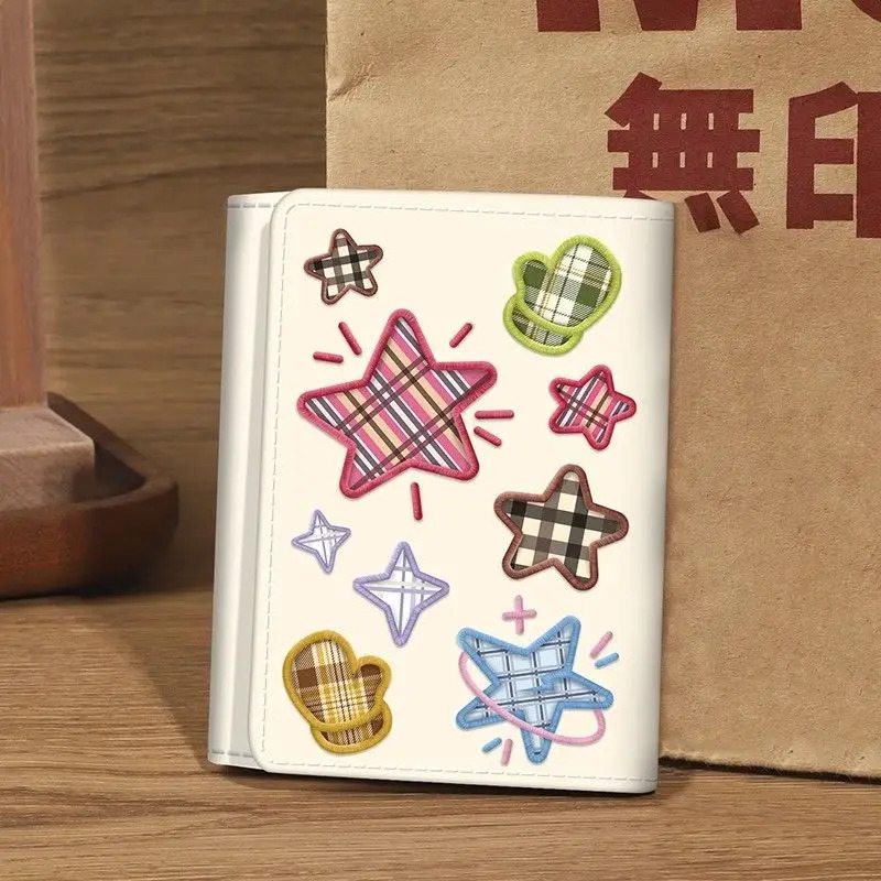 Xiuya a lovely ladys wallet star has a stylish beige coin in the style of the Emridery Harajuku. Buy a s womens card folding wallet 250317