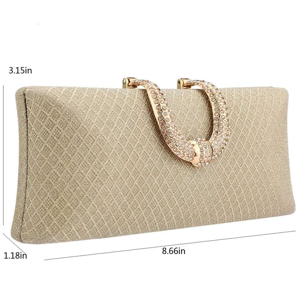 Evening For Women Fashion Gold Clutches And Purse Chain Shoulder Bags Handbags Banquet Glitter Clutch Sac A Main