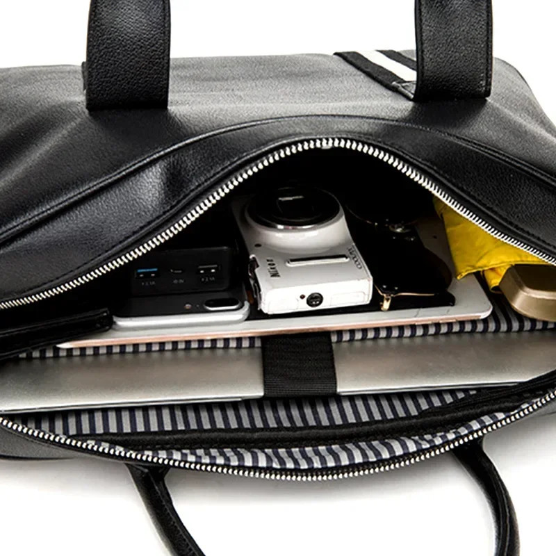 Mens leather bag notebook bag womens handbag executive briefcase mens handbag ed business handbag 250317
