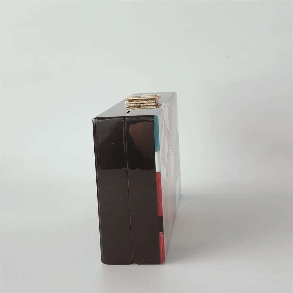 Colorful Geometric Acrylic Box Day Clutches Evening For Women Sac A Main Femme Mini Party Wedding Brand Wallet Purses Bags