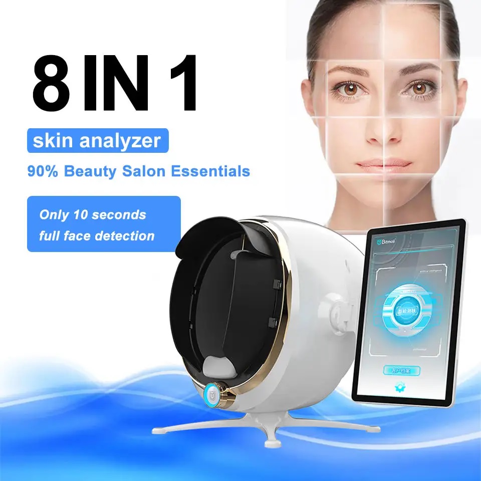 3D Magic Mirror Skin Analyzer - AI Facial Recognition Technology with 2800W HD Pixels for Accurate Face Scope Analysis and Professional Facial