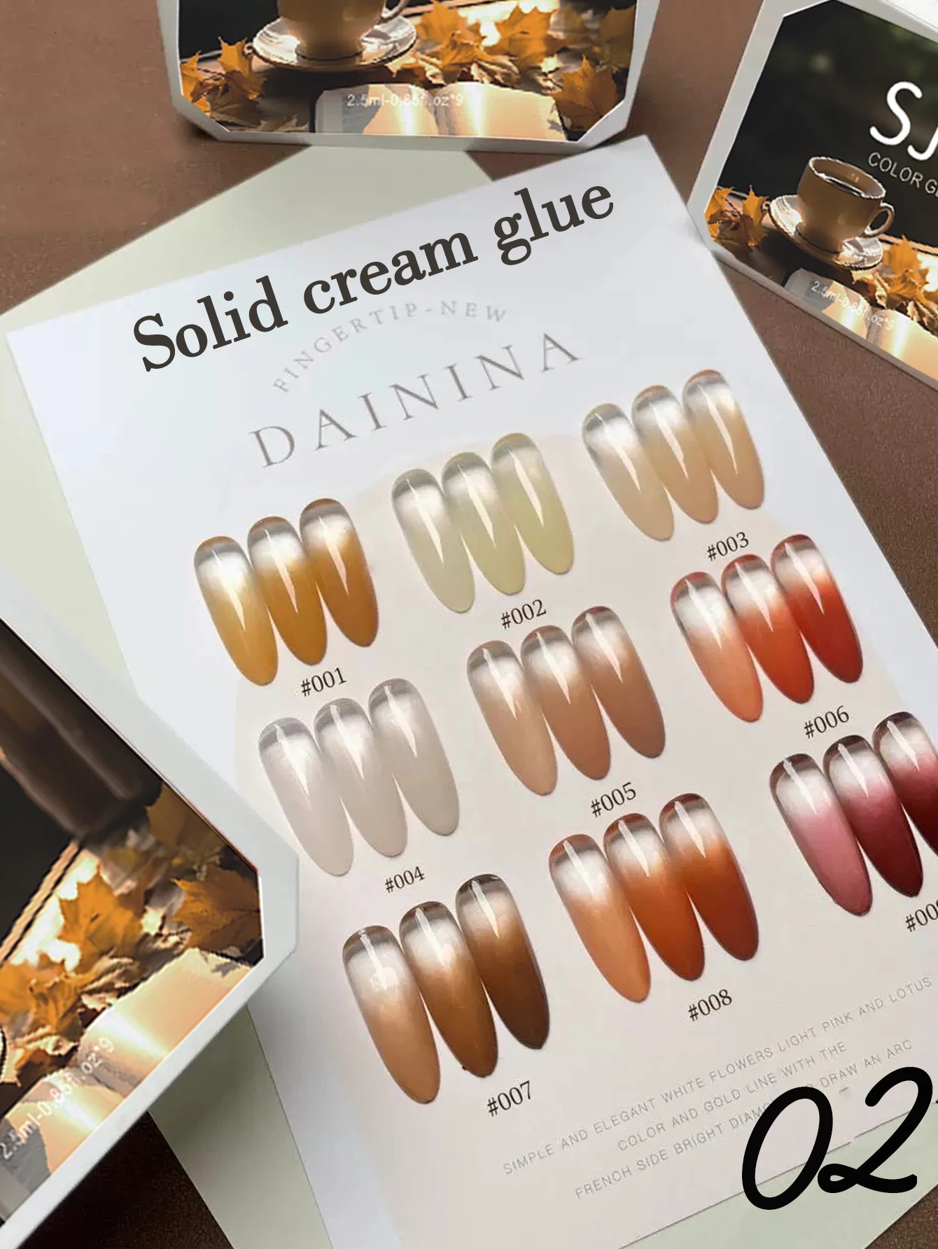 5/9 Colors Solid Nail Polish Palette Peelable UV/LED Polish Lacquer Salon Gel Nail Art Varnish Thanksgiving Gifts 250314