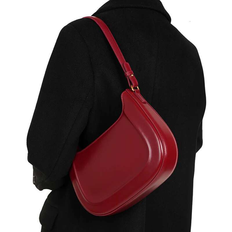 2024 New Arrival Women's Leather Underarm Saddle Designer Shoulder Messenger Bag For Ladies Crescent-Shaped Pack