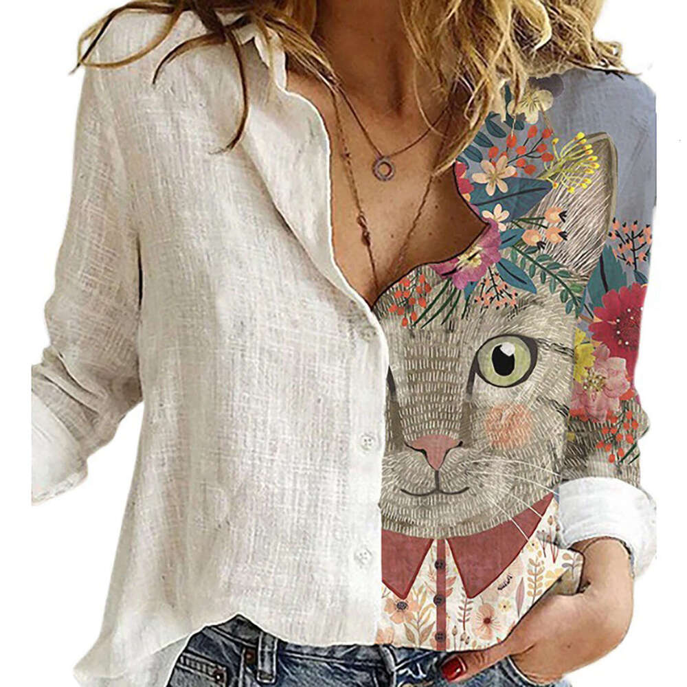 2025 New Long Sleeve Shirt with Unique Print Design