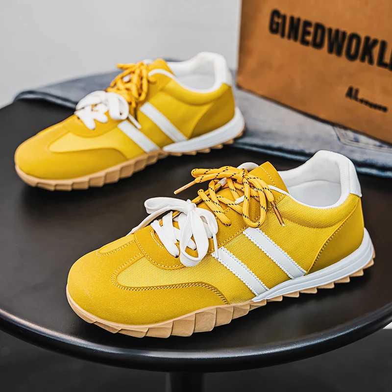 HKDQ summer w casual sports shoes mens Fi low cut mens designer shoes Cfortable suede breathable mens coaching machine Y250318