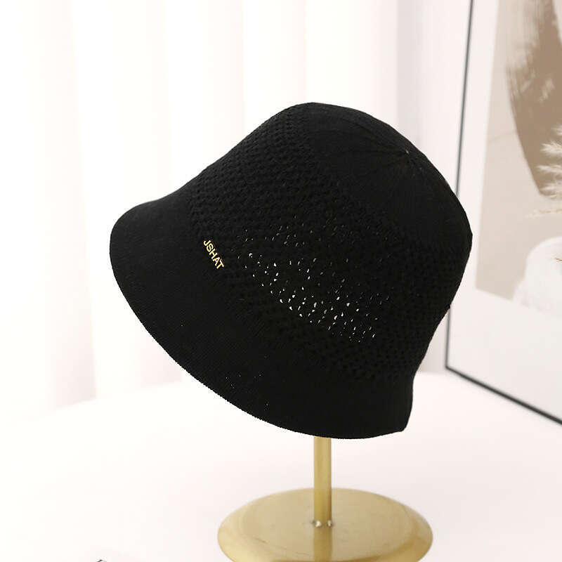 2024 autumn and winter new Japanese paper sunshade hat with hollowed out breathable fisherman casual basin hat, UV resistant
