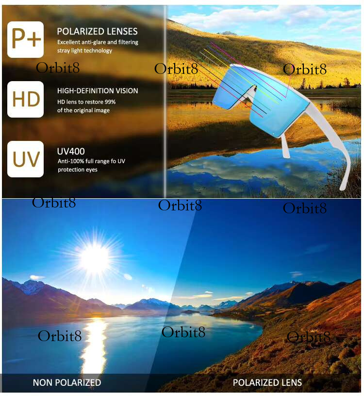 2025 New Fashion Square Sun Glasses Unisex Custom Polarized Outdoor Fishing Sunglasses