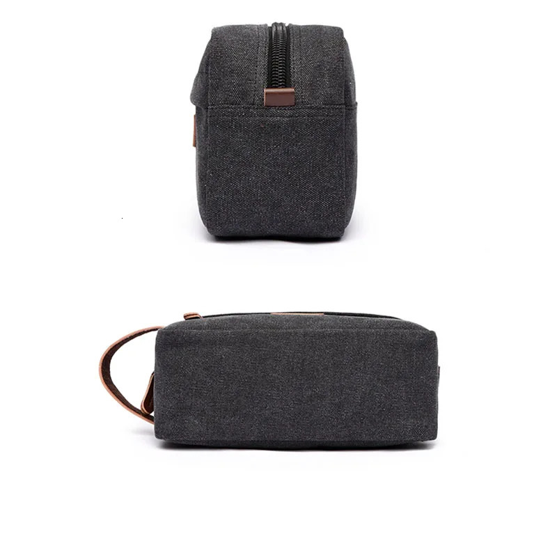 Men Canvas Travel Wash Toiletry Bag Women Cosmetic Makeup Beauty Necessaries Bag Waterproof Dopp Kit Shaving Organizer 250314