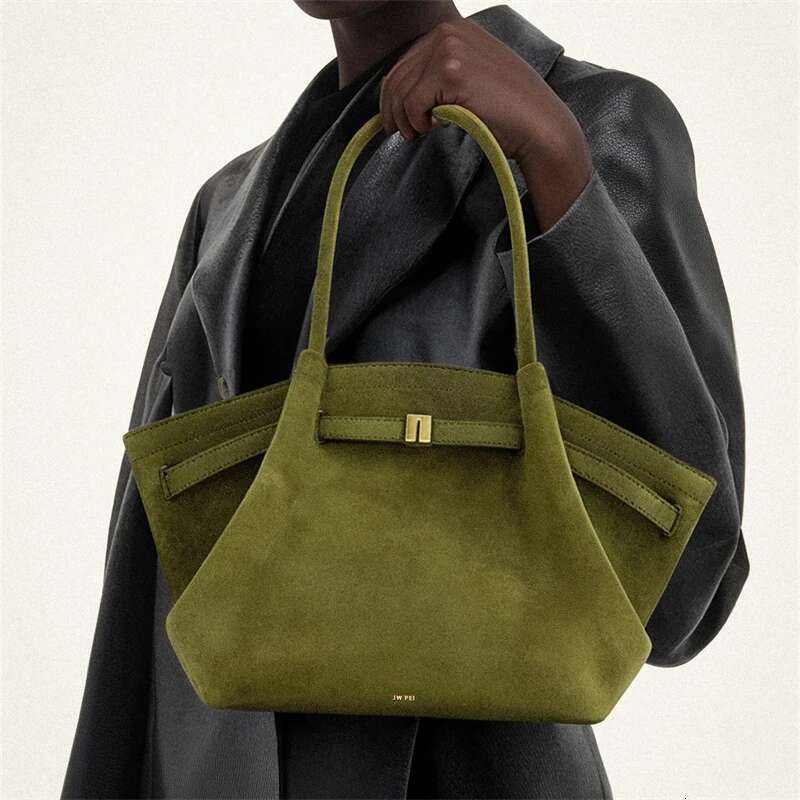 JW PEI Women's Hana Medium Shoulder Bag Faux Suede Tote Bags