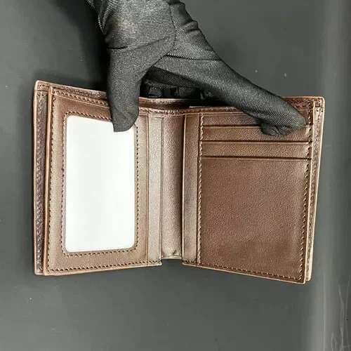 New Fashion Business Men's Alligator Wallets Crocodile Genuine Leather Short Organizer Wallet Boy Brand Card Holder Purse