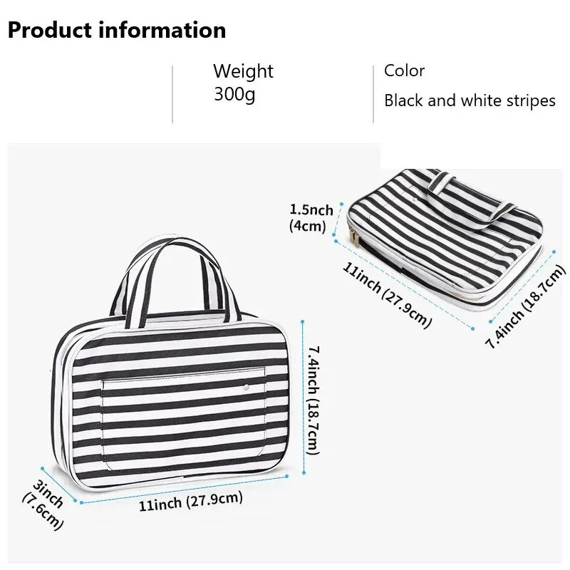 Waterproof Toiletry Bag Handheld Cosmetic Storage Toiletry Set Travel Organizer Bag With Hooks For Men And Women 250314