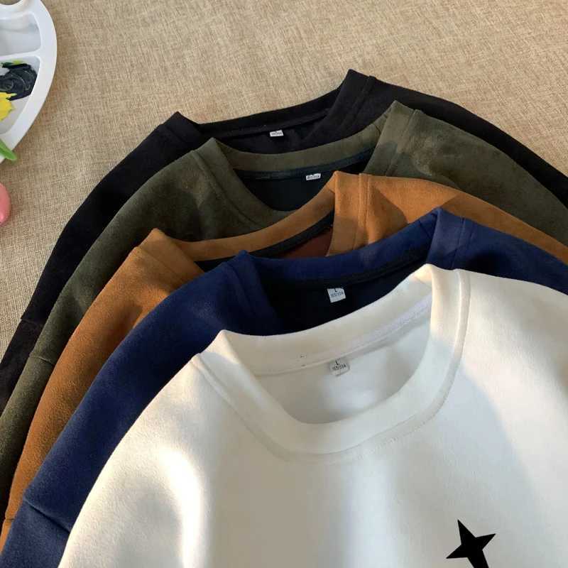 Retro suede T-shirt 5-color short sleeved graphic printed T-shirt plus size neutral T-shirt top New Gothic T-shirtT250318
