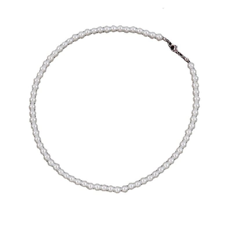 Long Imitation Pearl Necklace For Men And Women With Light Luxury Temperament All Simple Choker Jewelry