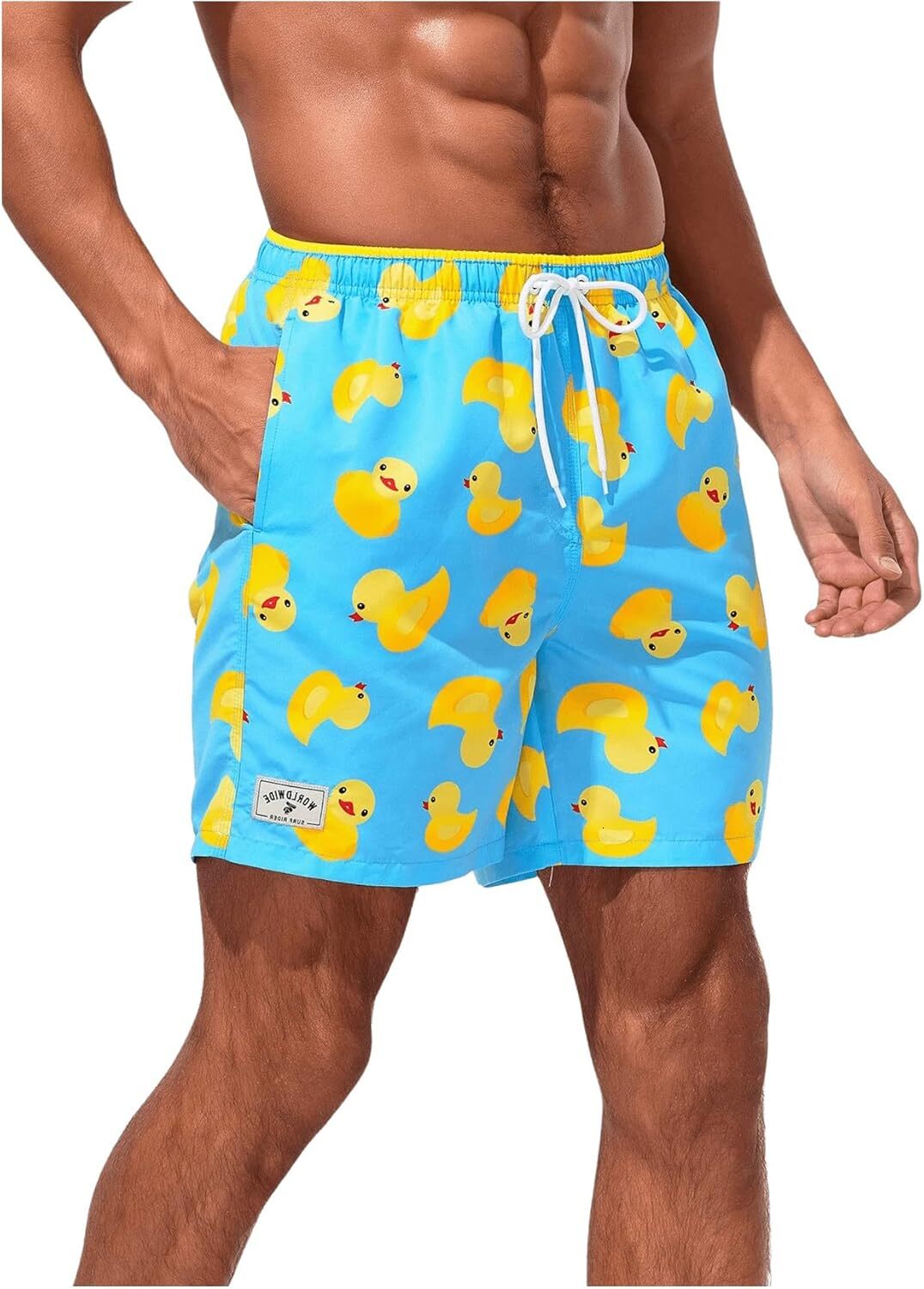 Men's Swim Trunk Cartoon Print Beach Quick Dry Board Shorts Fashionable animal prints
