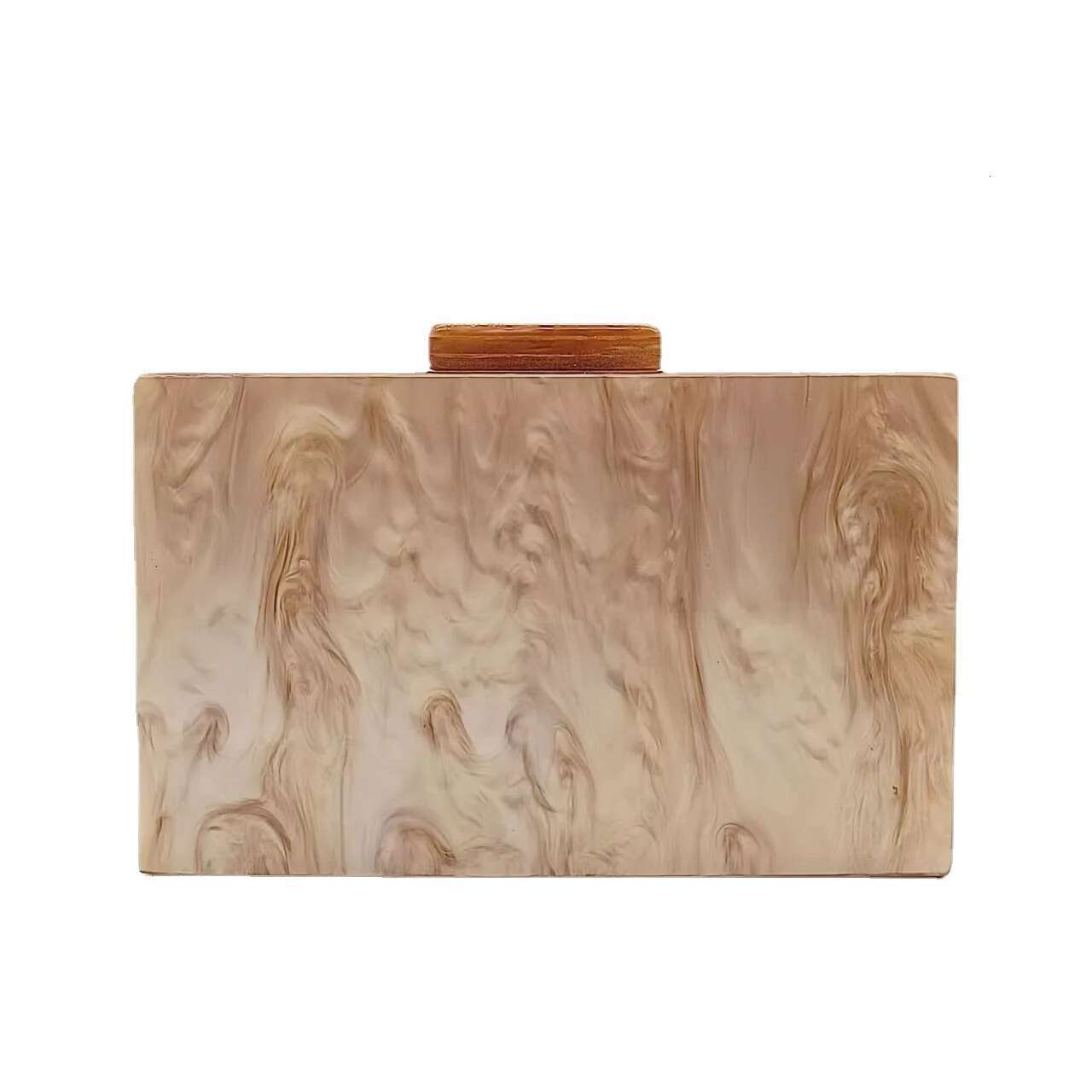 Designer Chain Crossbody Bag Wedding Party Women Wallet Handbags Acrylic Clutch Purse Coffee Plaid Patchwork Evening Bags