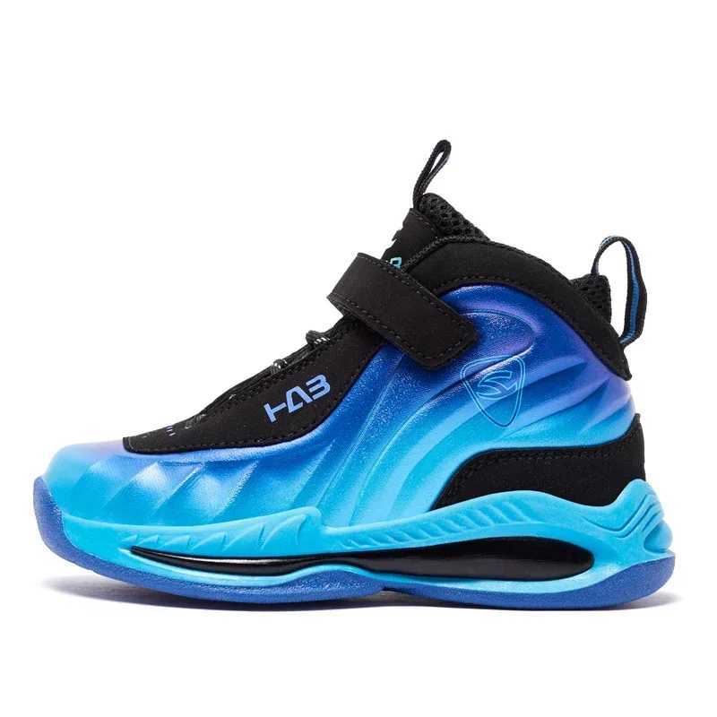 Trend Cool Kids Shoes Leather Lightweight Breathable Boy Girl Sneakers Basketball Shoes Non-slip Children Outdoor Running ShoesXJ250318