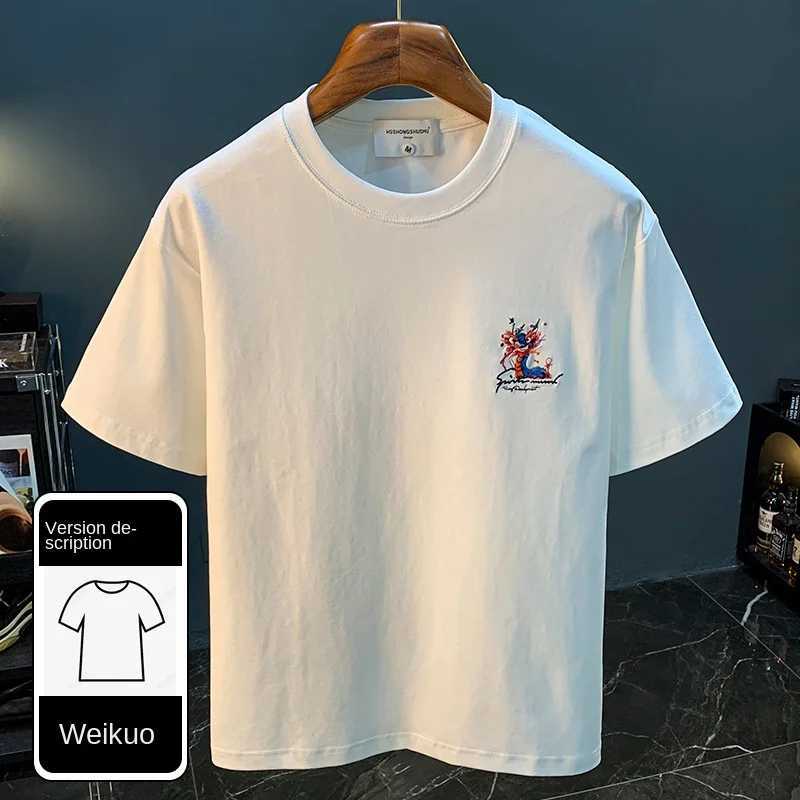 New Summer Graffiti Mens T-shirt Loose Trendy Thin Printed Short Sleeve Premium Half Sleeve ClothingT250318