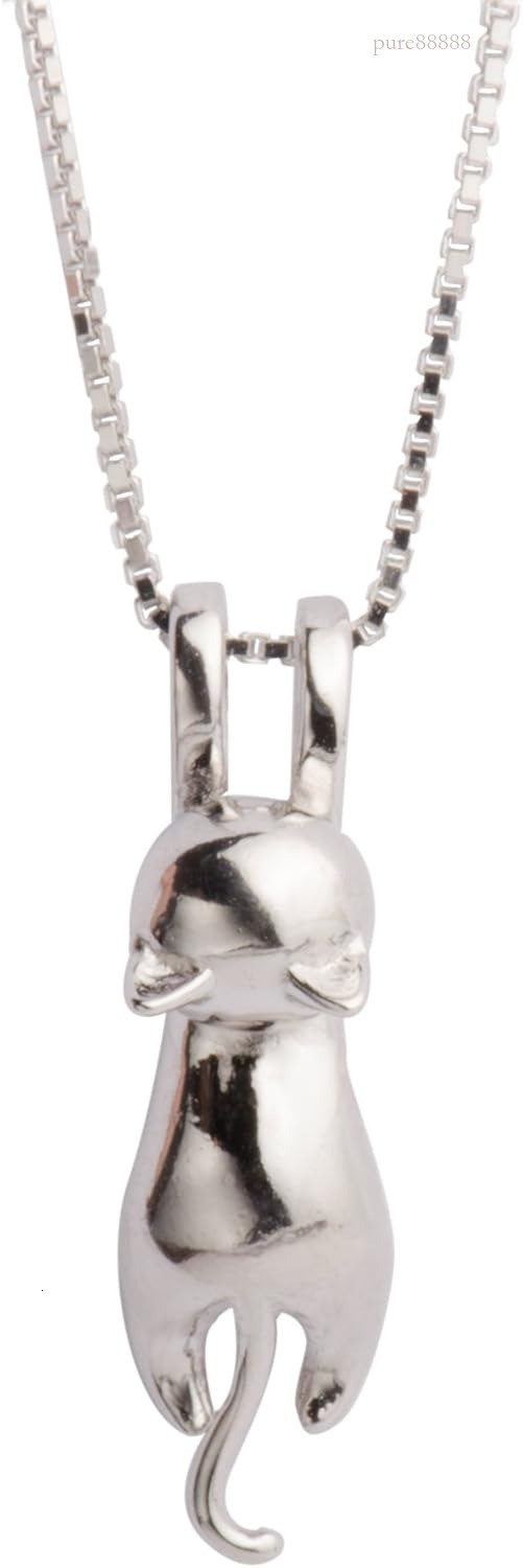 Pure necklace, accessories, cat mom enthusiasts, theme gift, cute sier kitten jewelry, women's birthday gift