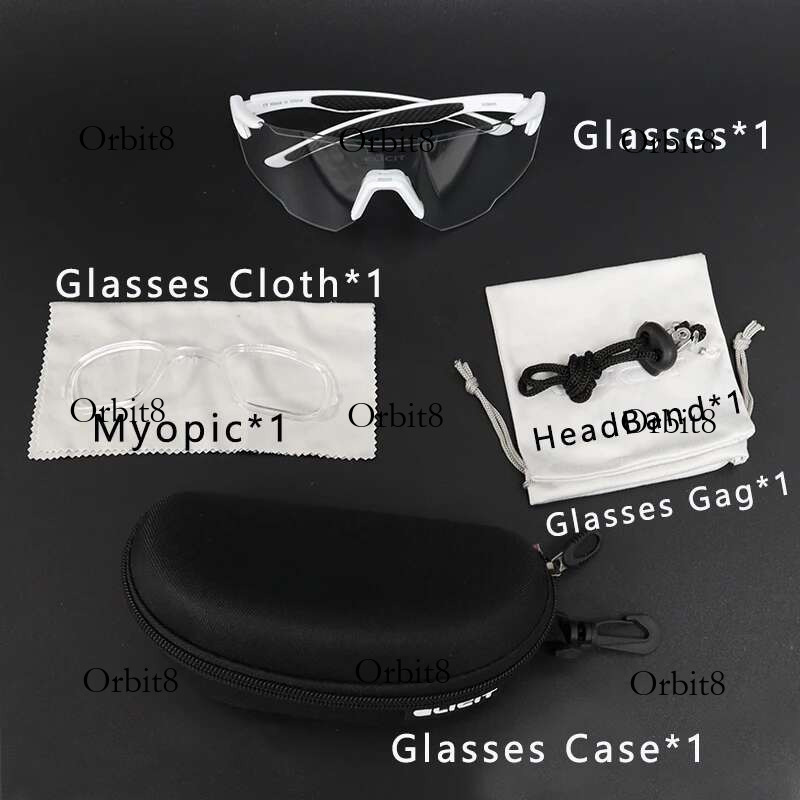 ELICIT Cycg Glasses Photochromic Sunglasses Mountain Road Bicycle Eyewear MTB Bike UV400 Protection Goggles For Men Women